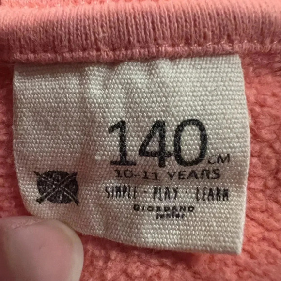 Giordano Junior Pink Penguin Pullover Girls size 10 - Picture 4 of 4